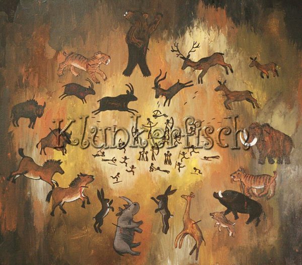 Acrylbild *Jagd*