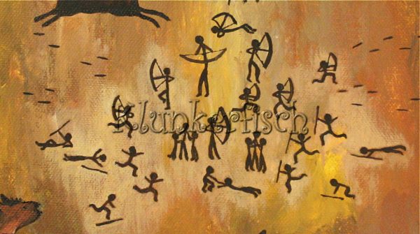 Acrylbild *Jagd*