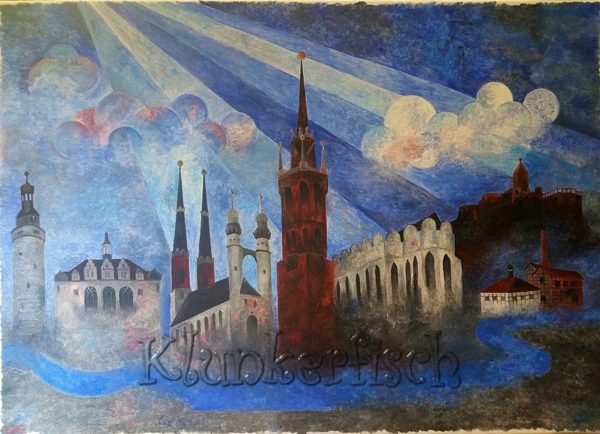 Originales Gemälde / Acryl-Bild *Halle an der Saale* – Bild 6