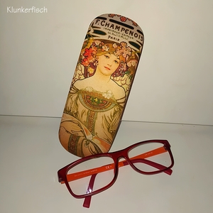 Alfons-Mucha-Brillenetui *F. Champenois Imprimeur-Éditeur*