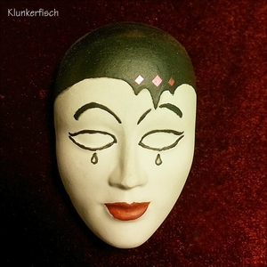 Masken-Brosche *Pierrot*
