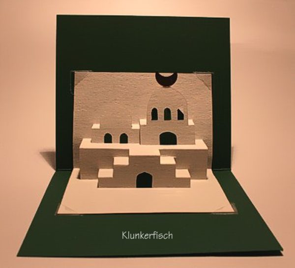 Faltschnittkarte *Kleine Moschee*