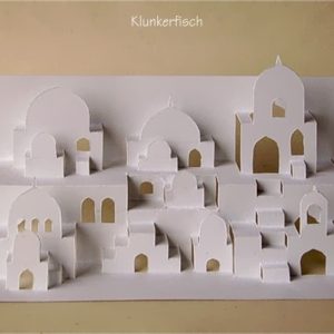 Faltschnittkarte *Orientalische Stadt*