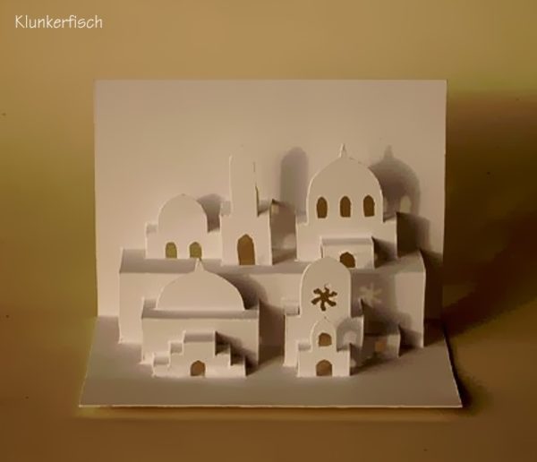 Faltschnittkarte *Viele Moscheen*
