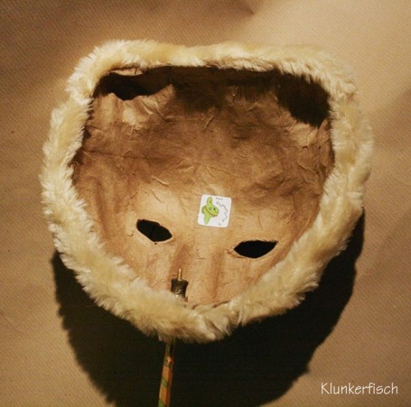 Venezianische Stab-Maske *Winterlöwe*