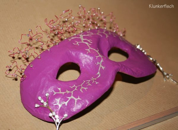 Venezianische Stab-Maske *Dornrosa*