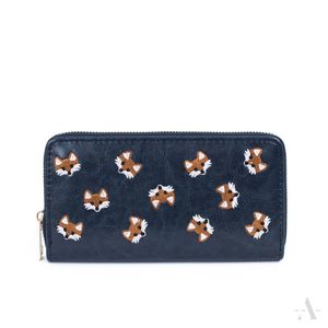 Fuchs-Portemonnaie in Blau