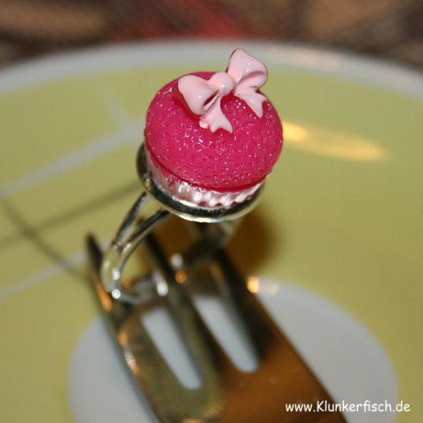 Cupcake-Ring in Pink