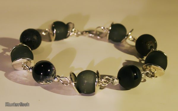 Modul-Armband aus Schmuckstein- und Glas-Perlen
