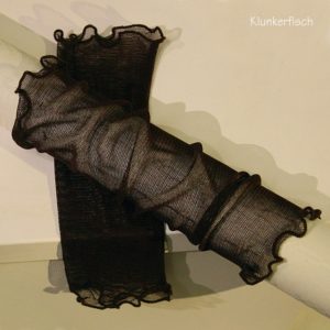 Handstulpen aus Seide in Dunkelbraun