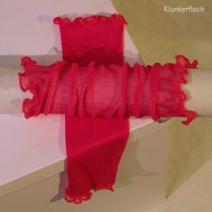 Handstulpen aus Seide in leuchtendem Pink