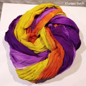 Batik-Tuch aus Baumwolle in Regenbogen-Farben