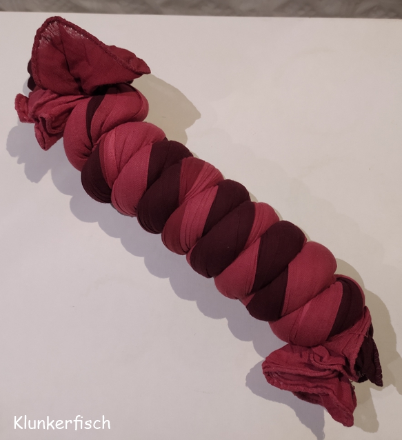 Batik-Tuch aus Baumwolle in Bordeaux-Rot