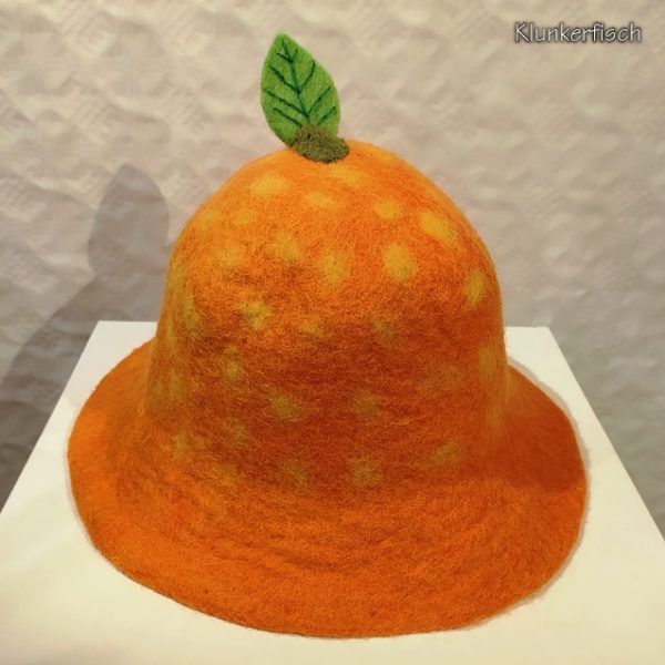 Lustiger Filz-Hut *Orange*