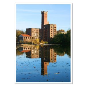 Böllberger Mühle: Spiegelung in der Saale