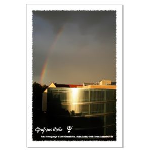 Postkarte von Halle: Großgarage Süd in der Pfännerhöhe