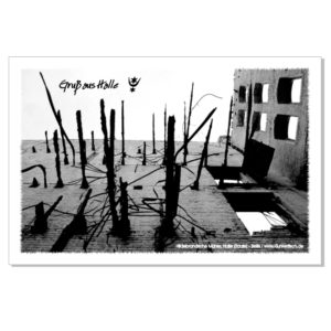 Postkarte von Halle: Böllberger Mühle