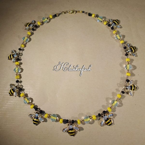 Bridgerton-Halskette "Bienenschwarm"