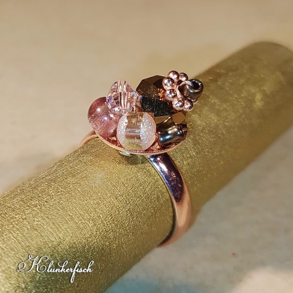 Bridgerton-Ring in Roségold, Kupfer und Creme