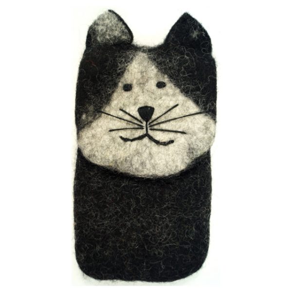 Handytasche aus Filz *Katze*