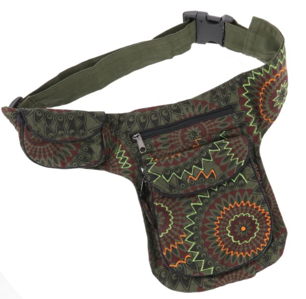 Robuste Gürteltasche in Olivgrün