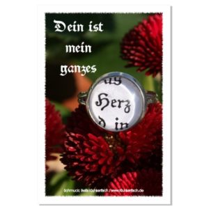 Karte zum Valentinstag