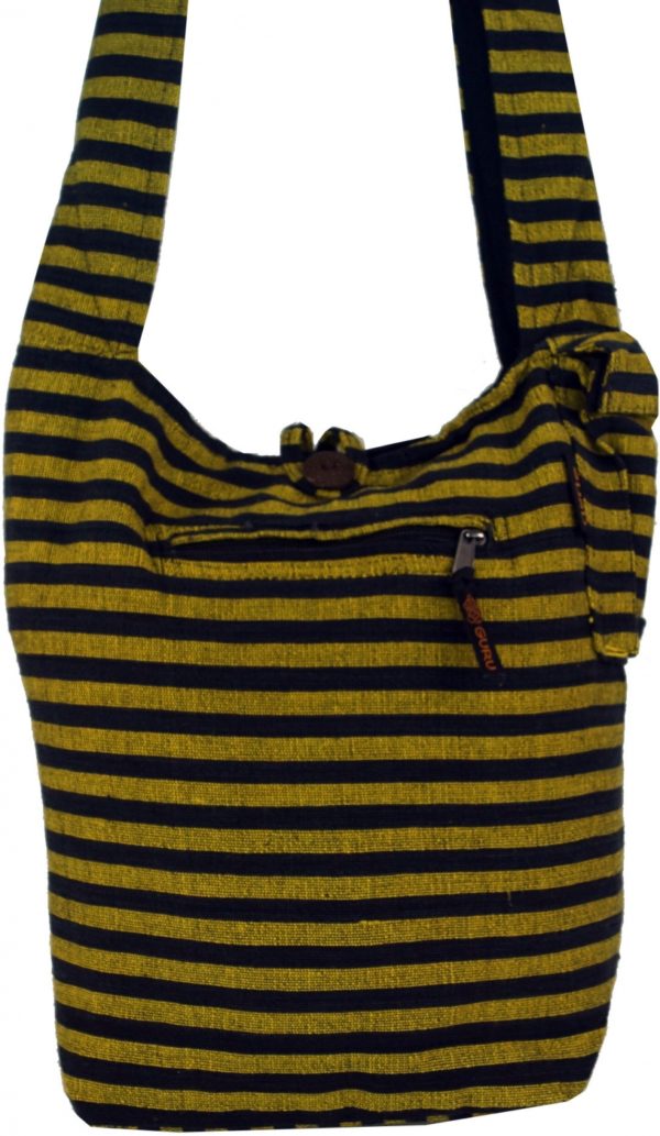 Coole Sadhu Bag in gelb-schwarz gestreift