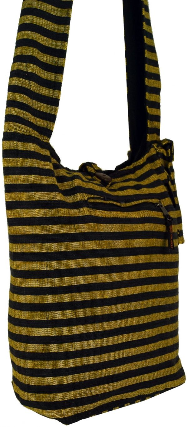 Coole Sadhu Bag in gelb-schwarz gestreift