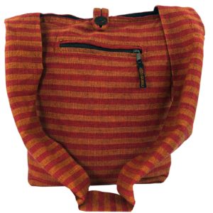 Coole Sadhu Bag in orange-rot gestreift