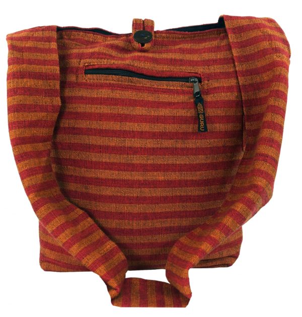 Coole Sadhu Bag in orange-rot gestreift