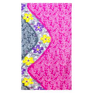 Sommerliches Tuch aus Baumwolle in Pink und Dunkelblau
