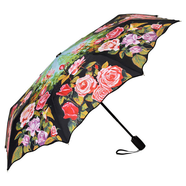 Regenschirm / Taschenschirm mit Rosen