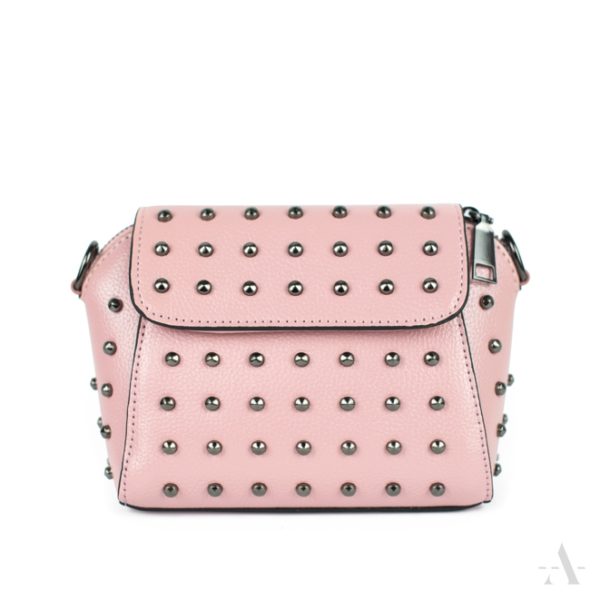 Kleine Tasche mit Nieten in Rosa