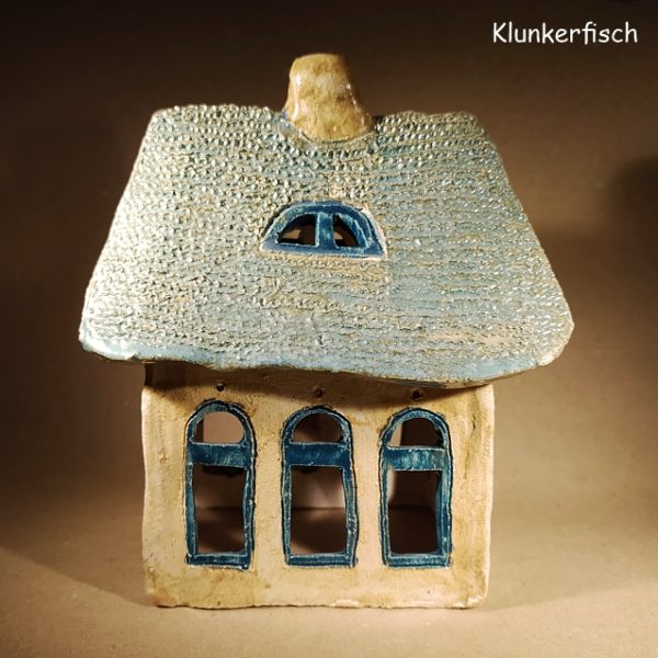 Keramik-Haus / Windlicht *Gotisches Haus*