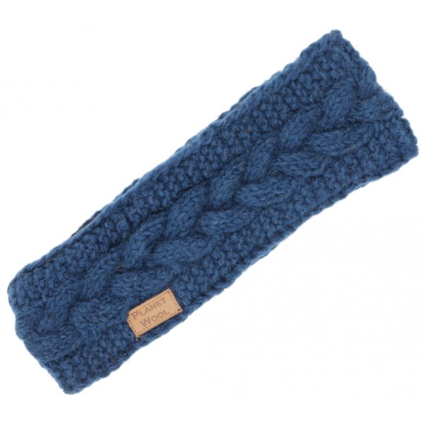 Warmes Stirnband in Blau