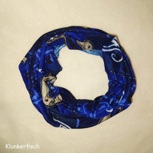 Loop in Blau mit Paisley-Muster