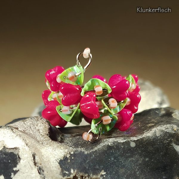 Wickel-Ring mit Rosenblüten und Blättern *Dornröschen*