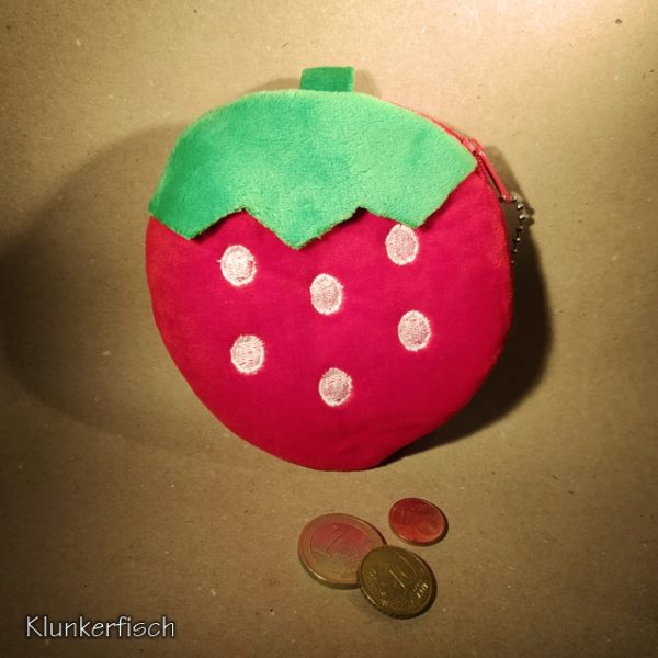 Täschchen / Portemonnaie *Erdbeere*