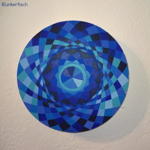 Originales Gemälde / Acryl-Bild *Blauer Kristall*