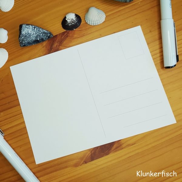 Kunst-Postkarte - Rückseite