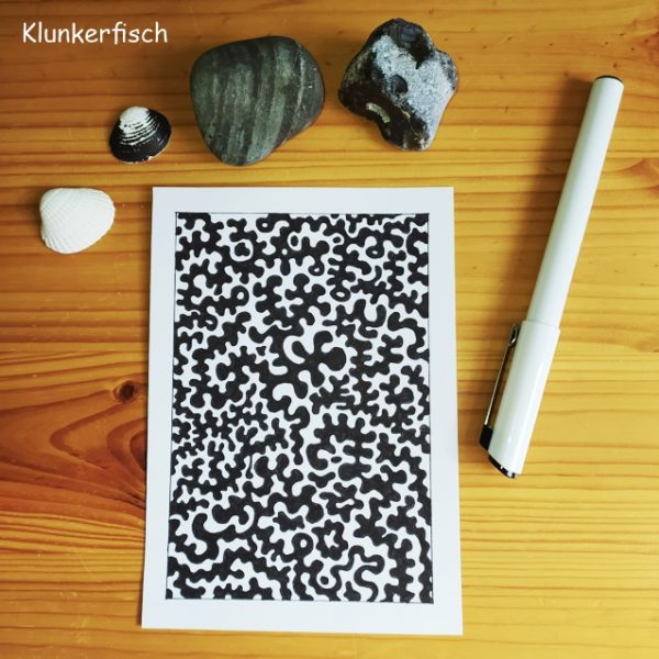 Kunst-Postkarte Schlingen