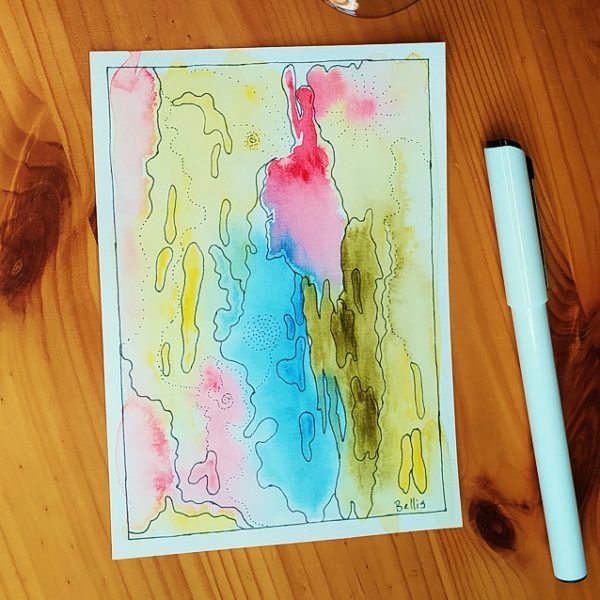 Kunst-Postkarte *Aquarell I*